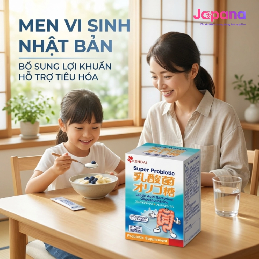 Bột men tiêu hóa Kendai Super Probiotic Hộp 20 gói