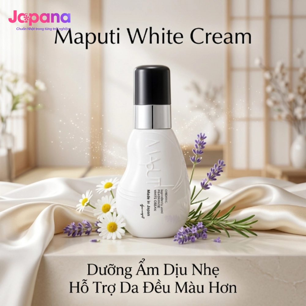 Kem dưỡng hữu cơ giảm thâm vùng kín Maputi White Cream 100ml