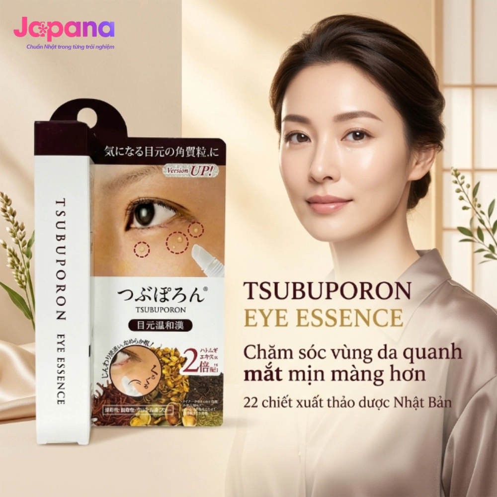 Kem hỗ trợ điều trị mụn thịt vùng mắt Tsubuporon Eye Essence 1.8ml