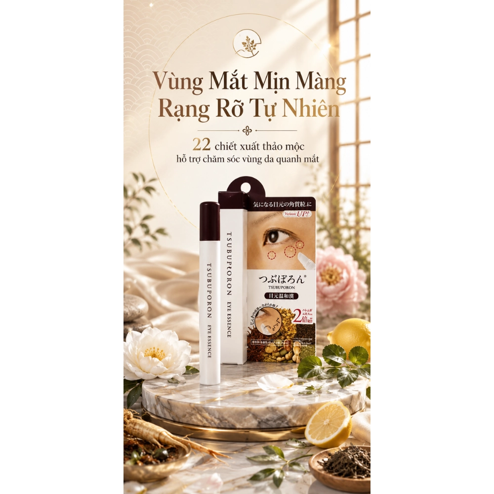 Kem hỗ trợ điều trị mụn thịt vùng mắt Tsubuporon Eye Essence 1.8ml