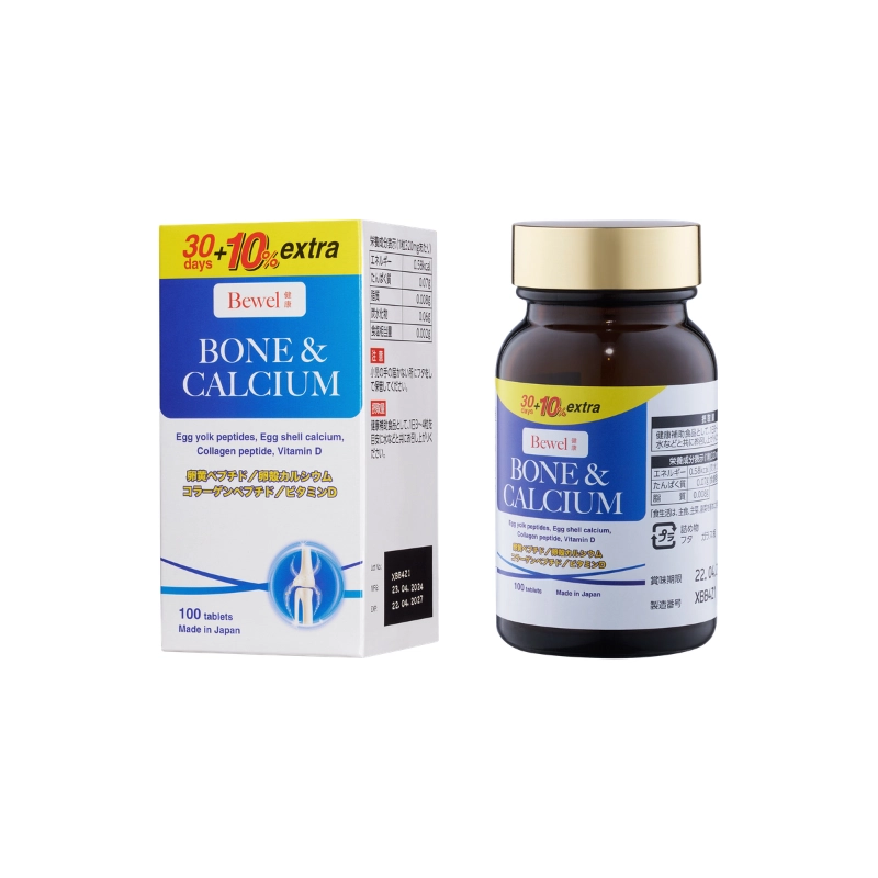 Combo 2 Viên uống hỗ trợ xương và tăng chiều cao Waki Bewel Bone & Calcium - 100 viên