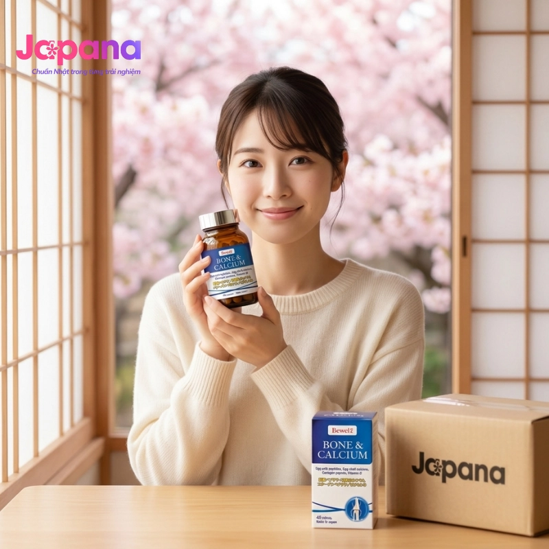 Combo 2 Viên uống hỗ trợ xương và tăng chiều cao Waki Bewel Bone & Calcium - 100 viên