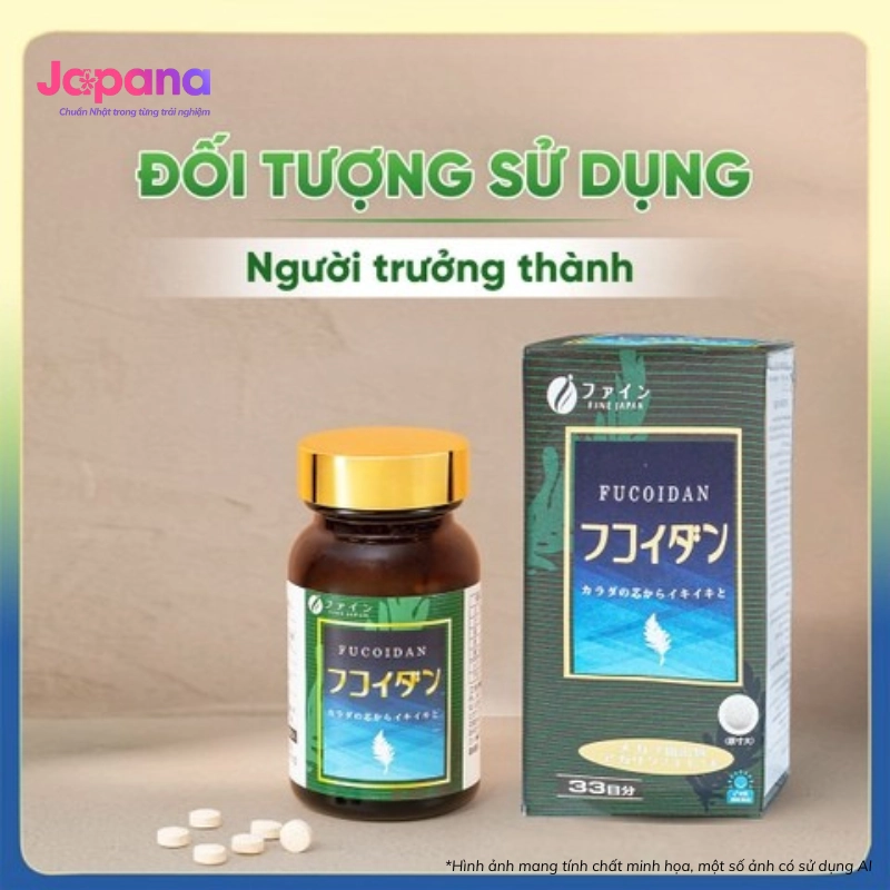 Viên uống bảo vệ sức khỏe Fine Japan Fucoidan 198 viên