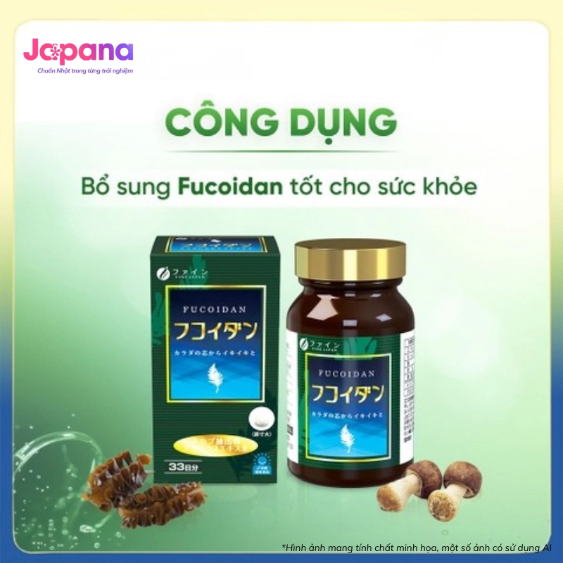 Viên uống bảo vệ sức khỏe Fine Japan Fucoidan 198 viên