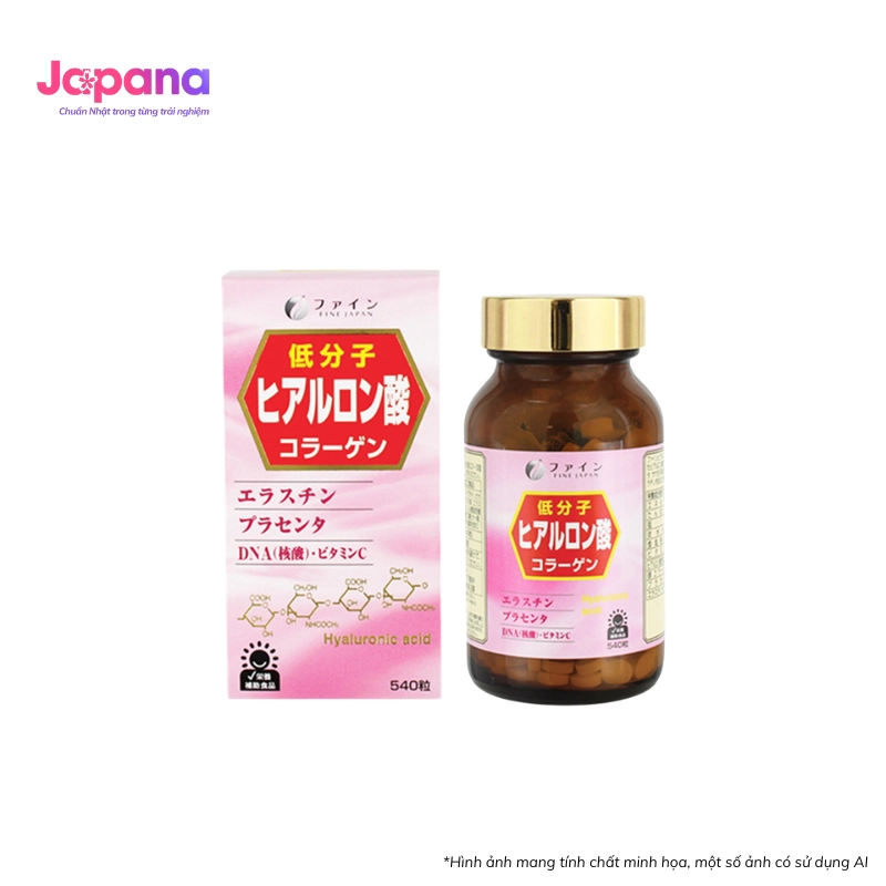 Viên uống bảo vệ sức khỏe Fine Japan Hyaluronic Acid 540 viên