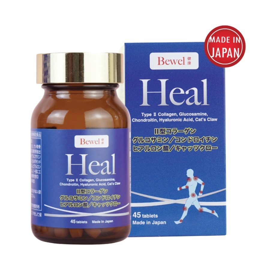Combo 2 Viên uống bồi bổ sụn khớp Waki Bewel Heal 45 viên