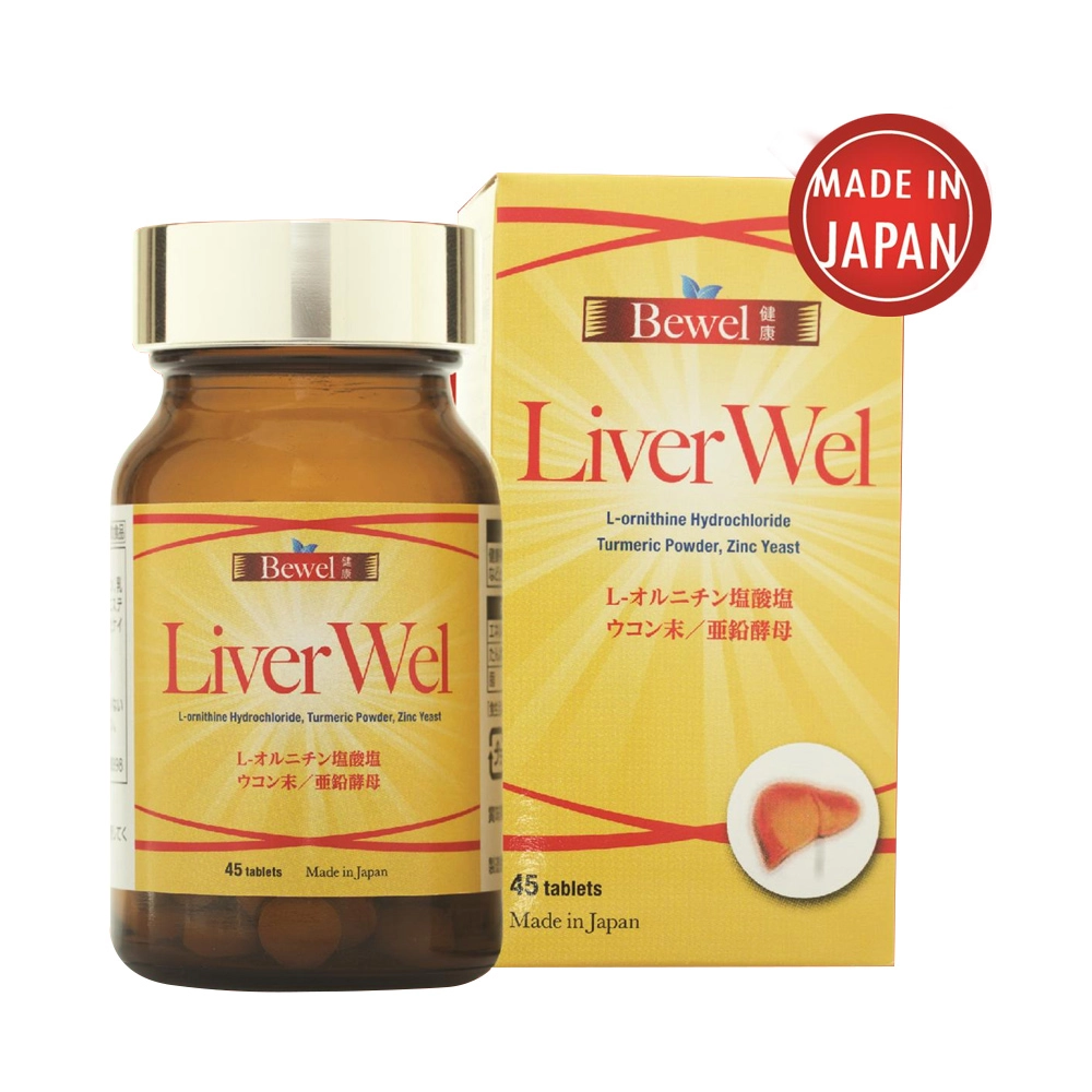 Combo 2 Viên uống bồi bổ, giải độc gan Waki Bewel Liverwel 45 viên