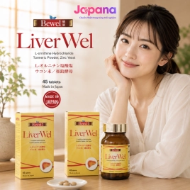 Combo 2 Viên uống bồi bổ, giải độc gan Waki Bewel Liverwel 45 viên