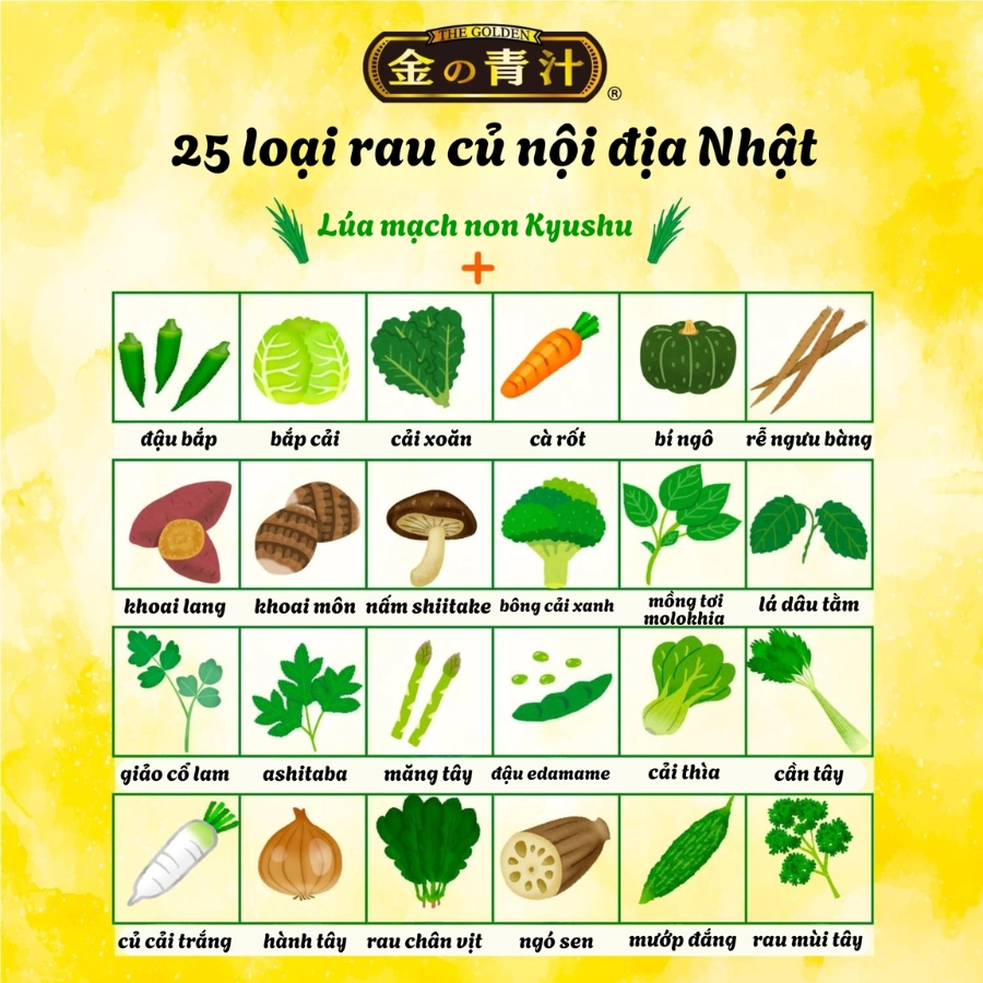 Viên uống 25 loại rau củ quả Nihon Yakken bổ sung vitamin và khoáng chất 60 viên