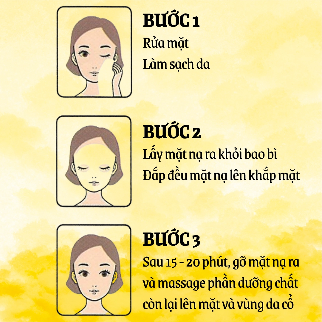 Mặt nạ dưỡng ẩm làm sáng da S-LABO Vitamin C Face Mask 5 miếng