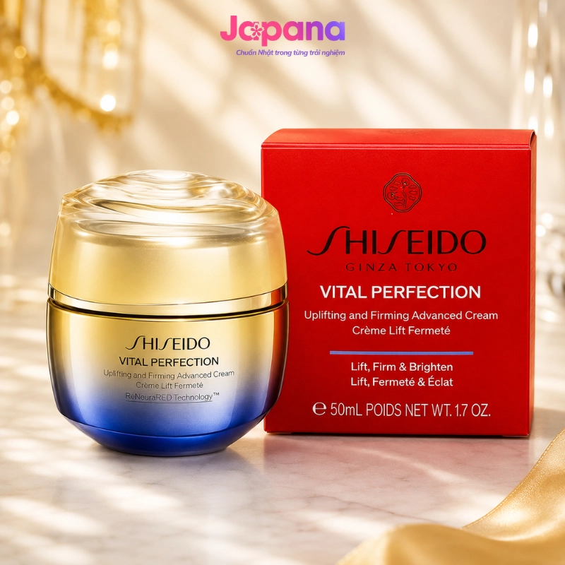 Kem dưỡng da chống lão hóa Shiseido Vital-Perfection Uplifting and Firming Advanced Cream 50ml