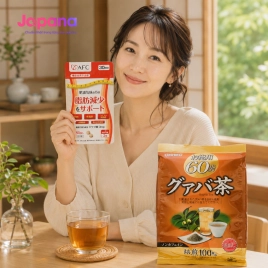 Combo hỗ trợ giảm cân Trà ổi Orihiro 60 gói + Viên uống AFC Ellagic Acid 60 viên