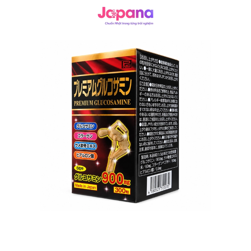 Viên uống hỗ trợ xương khớp từ sụn cá Ribeto Shoji Premium Glucosamine 300 viên