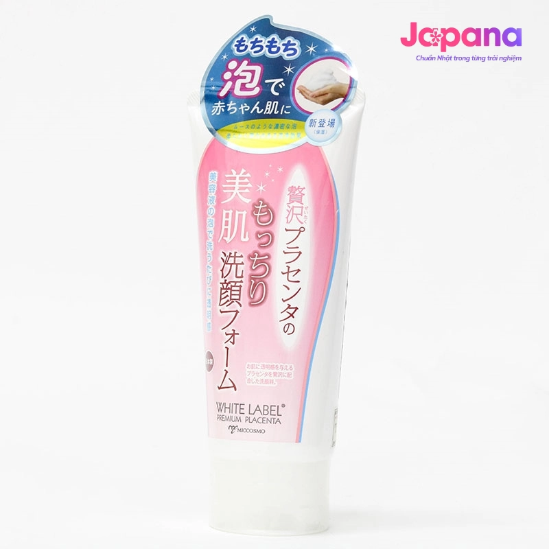 Sữa rửa mặt trắng sáng da, dưỡng ẩm Miccosmo White Label Premium Placenta Wash 110g