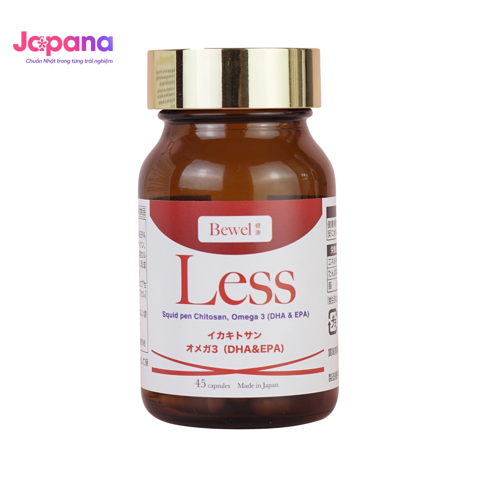 Combo 2 hộp Viên uống kiểm soát mỡ máu, cholesterol Bewel Less - 45 viên