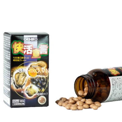 Combo 3 hộp Viên uống tinh chất hàu tươi tỏi nghệ Orihiro 180 viên