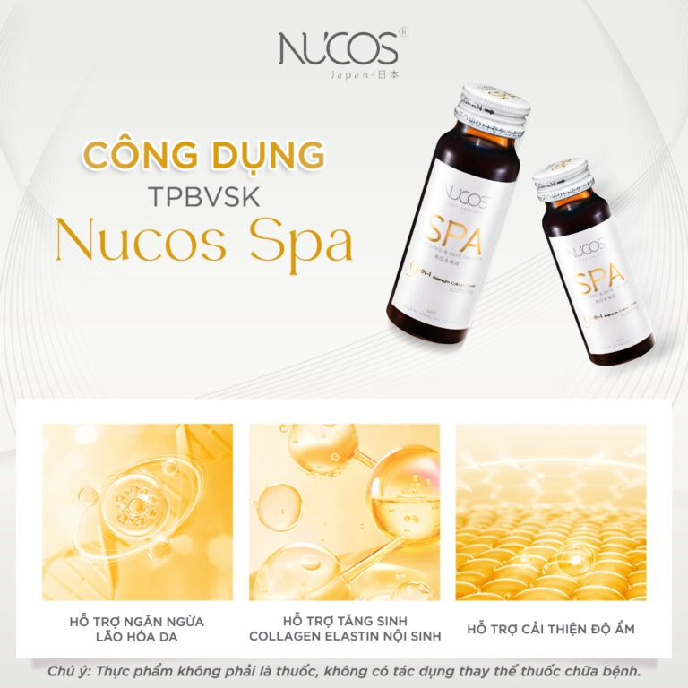 Nước uống Collagen Nucos Spa 10,000mg (Hộp 10 chai x 50ml)