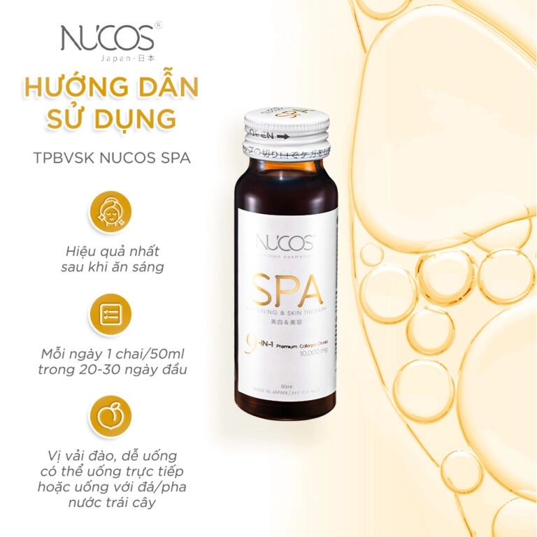 Nước uống Collagen Nucos Spa 10,000mg (Hộp 10 chai x 50ml)