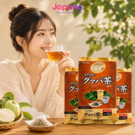 Combo 3 gói Trà ổi hỗ trợ giảm cân Orihiro 60 gói