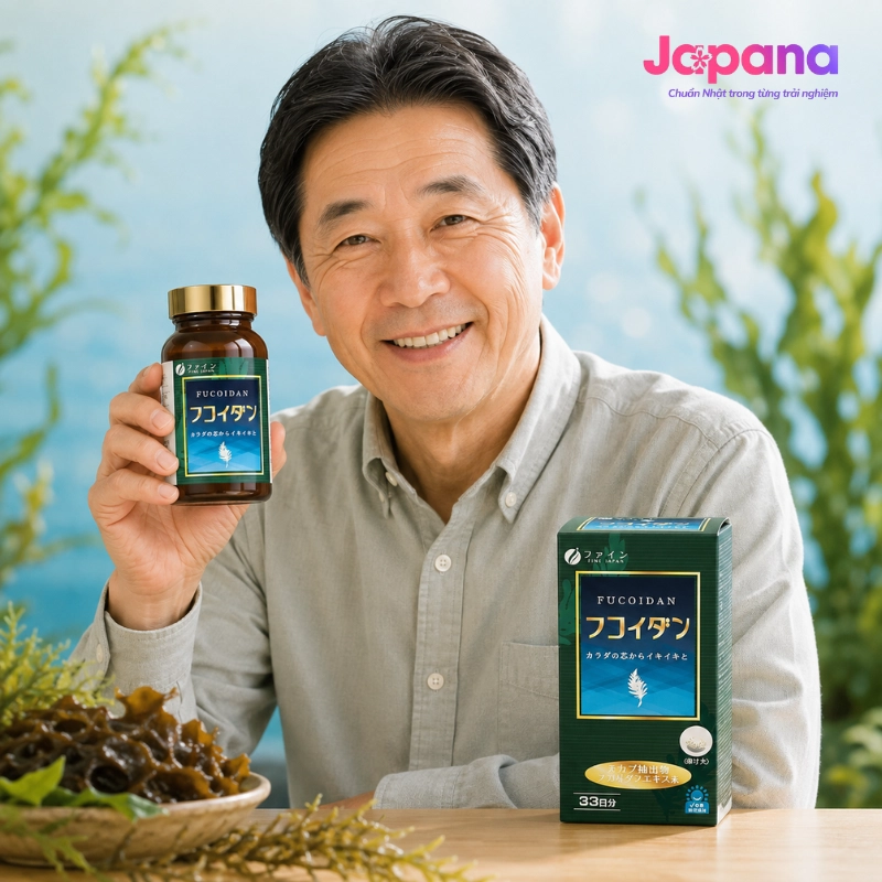 Viên uống bảo vệ sức khỏe Fine Japan Fucoidan 198 viên