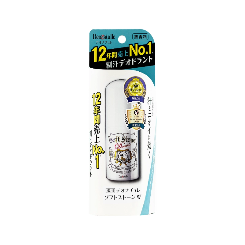 Lăn khử mùi đá khoáng Deonatulle Soft Stone Double Deodorant 20g (Dạng sáp)