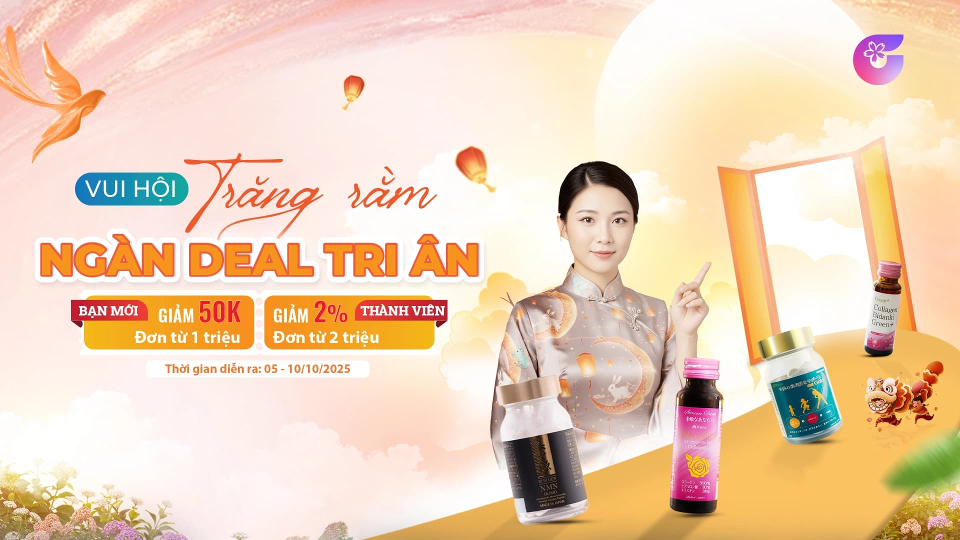 Vui hội Trăng Rằm - Ngàn deal tri ân: Quà Tặng Sức Khỏe Nhật Bản - Ưu Đãi Lớn Tại Japana!