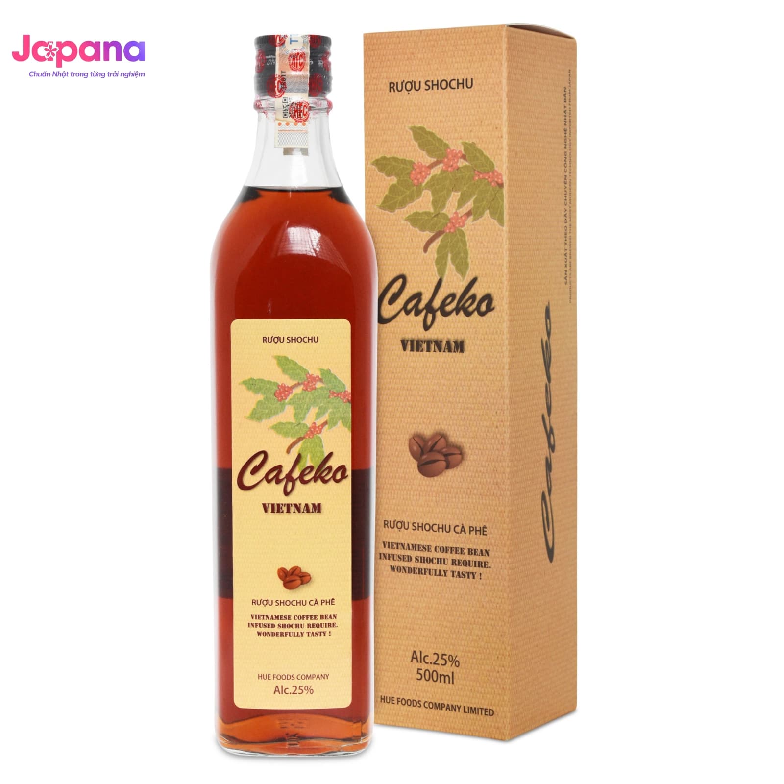 Rượu SHOCHU Gạo Cafeko 500ml