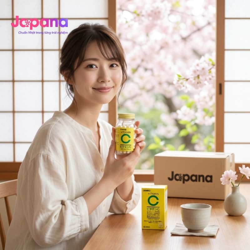 Viên uống bổ sung Vitamin C Orihiro 300 viên