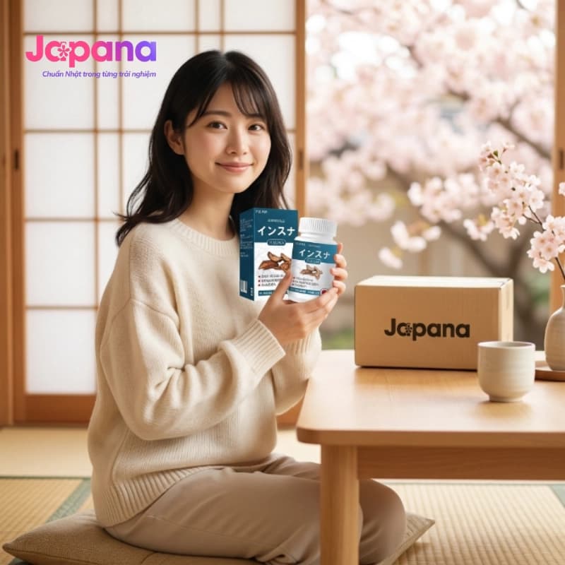 Viên uống hỗ trợ tiểu đường Fujina Insuna 120 viên