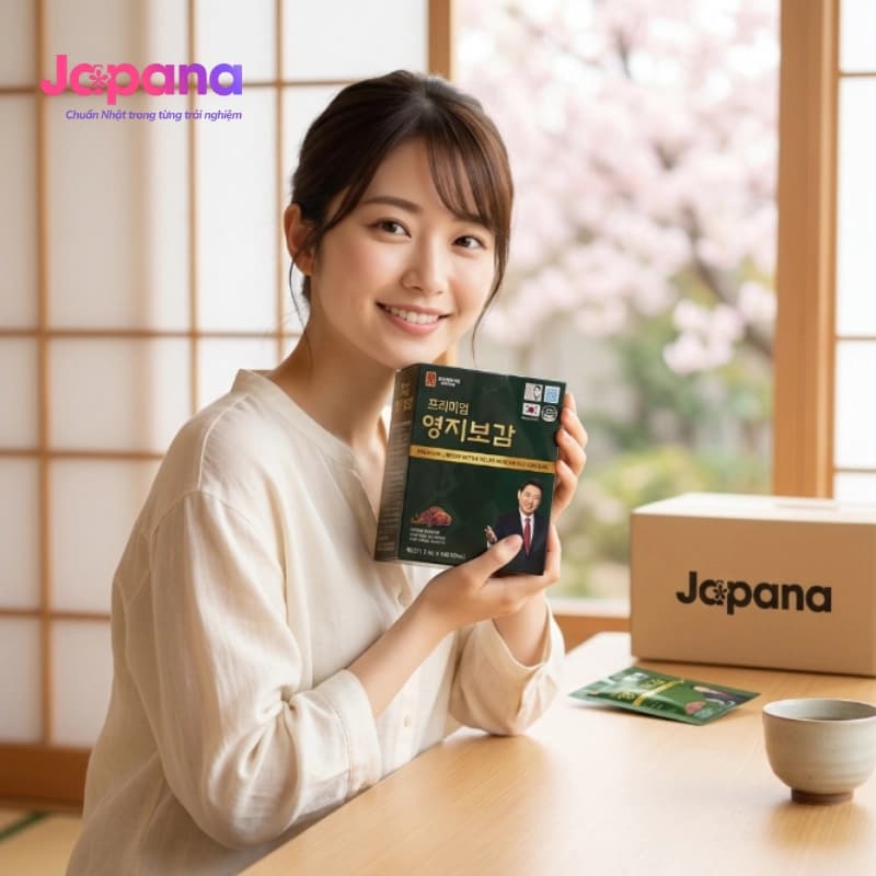Chiết xuất linh chi và hồng sâm Hàn Quốc 6 năm tuổi Ginseng House (30 gói x 70ml)