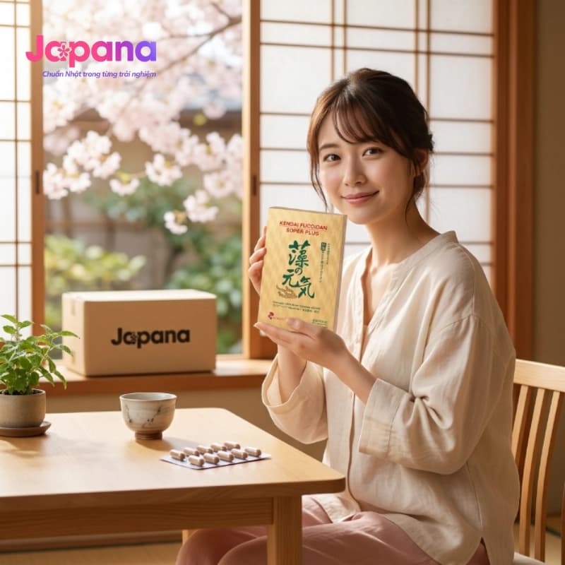 Viên uống hỗ trợ giảm nguy cơ u bứu, bảo vệ gan Kendai Fucoidan Super Plus 60 viên