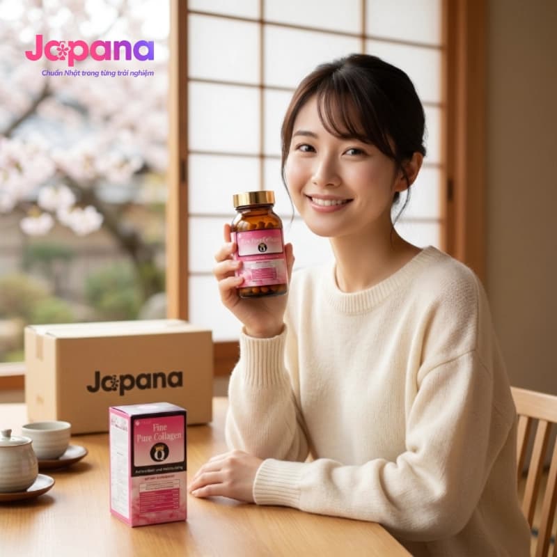 Viên uống đẹp da Fine Pure Collagen Q 375 viên