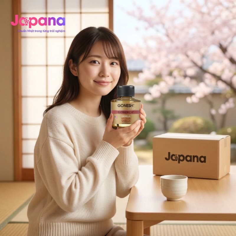 Nước thơm làm mát không khí Nippon Kodo Gonesh Air 74ml (Hương vani)