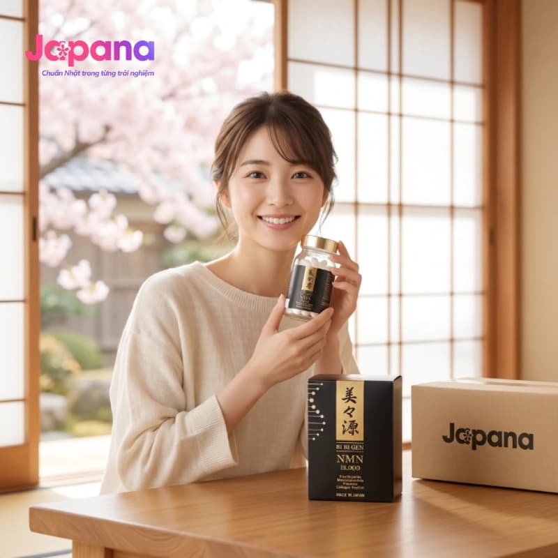 Viên uống chống lão hóa BIBIGEN NMN 18000 90 viên
