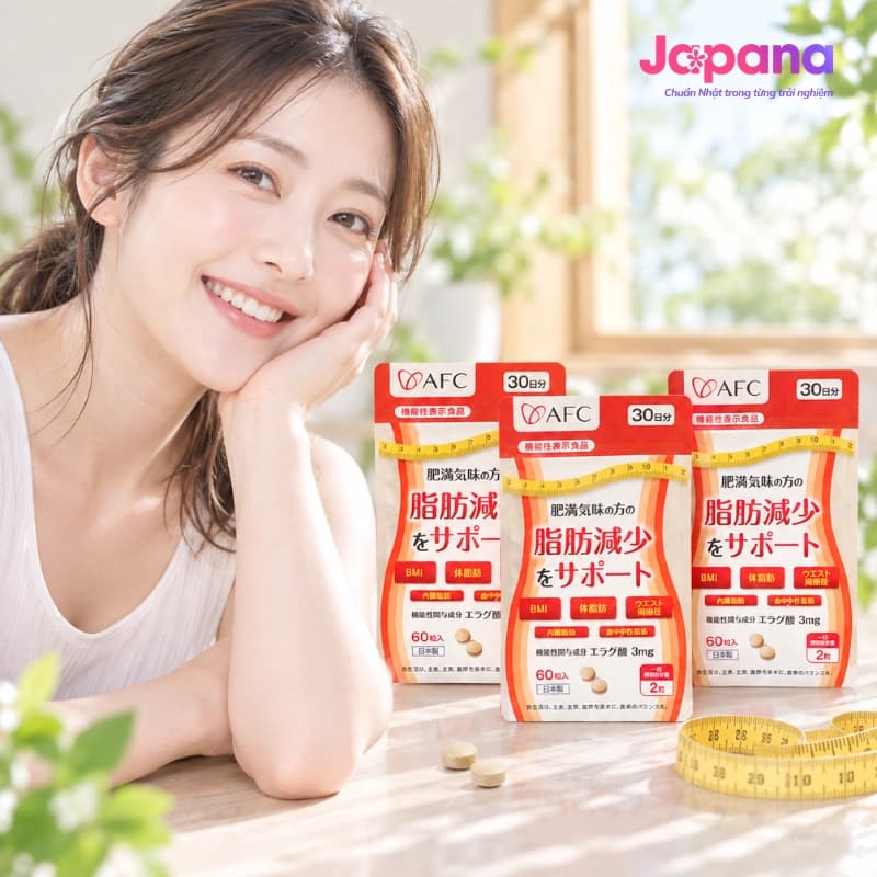 Combo 3 gói Viên uống hỗ trợ béo AFC Ellagic Acid - 60 viên