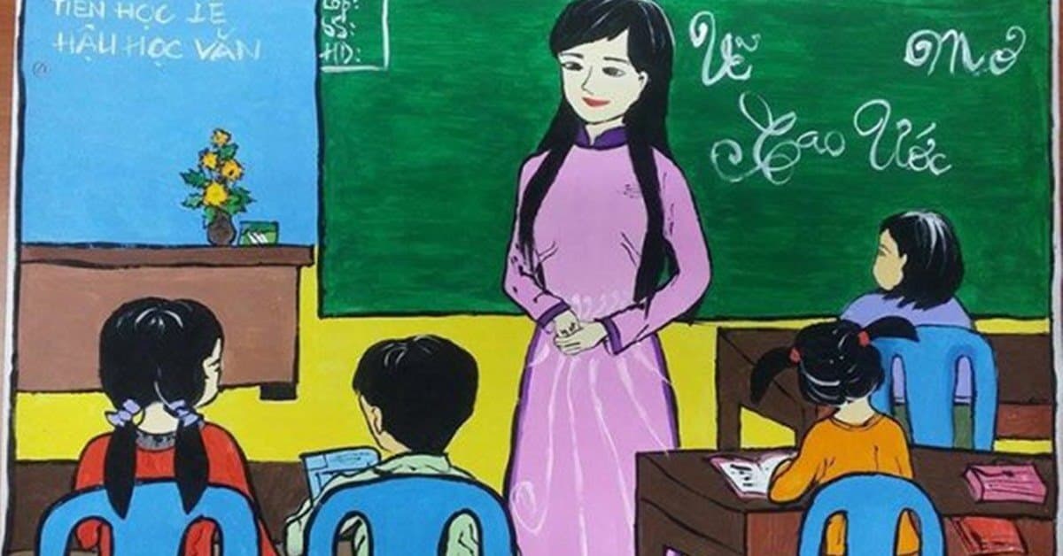 Các chủ đề vẽ tranh ngày 20/11 đơn giản mà đẹp và ý nghĩa
