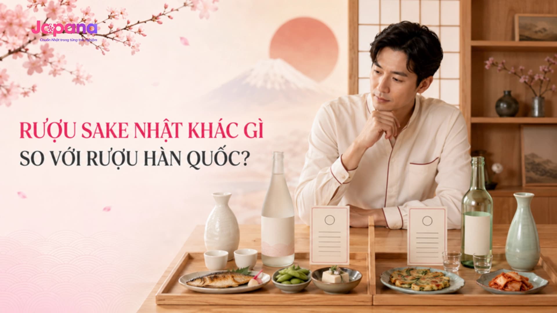 Rượu Sake Nhật khác gì so với rượu Hàn Quốc?