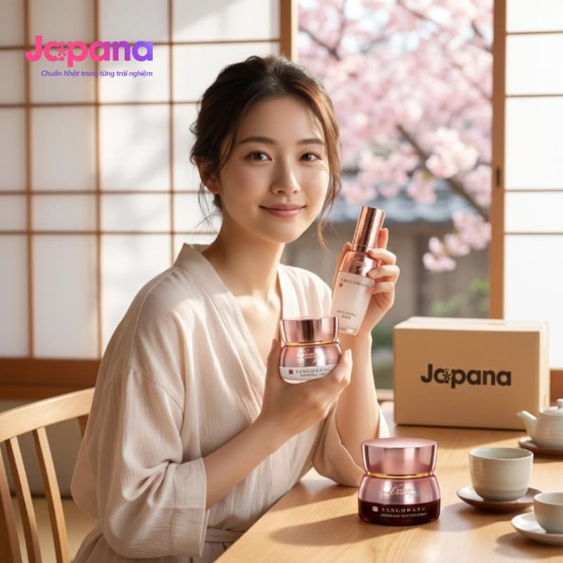 Bộ 3 món dưỡng ẩm và dưỡng trắng Nấm Thượng Hoàng và Nhân Sâm Tenamyd