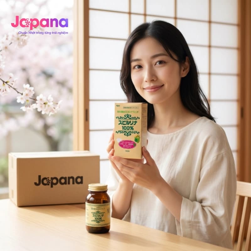 Tảo xoắn Japan Algae Spirulina 2200 viên
