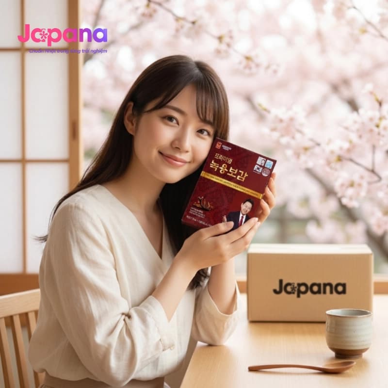 Nước uống chiết xuất nhung hươu và hồng sâm Hàn Quốc 6 năm tuổi Ginseng House (Hộp 30 gói x 70ml)