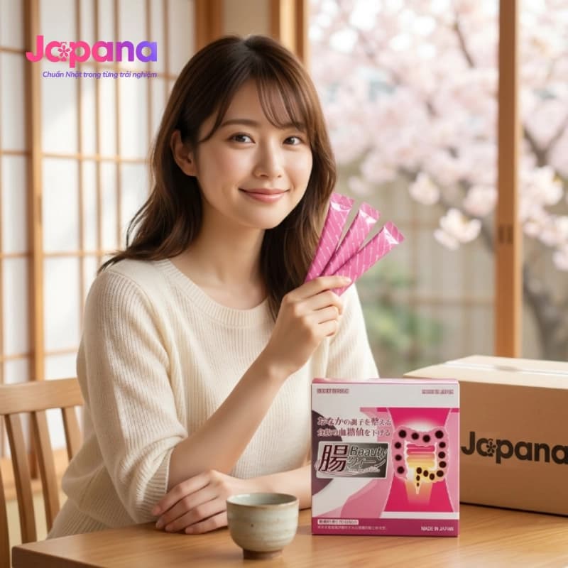 Bột uống men lợi khuẩn Nichiei Bussan Chou Beauty Queen 30 gói
