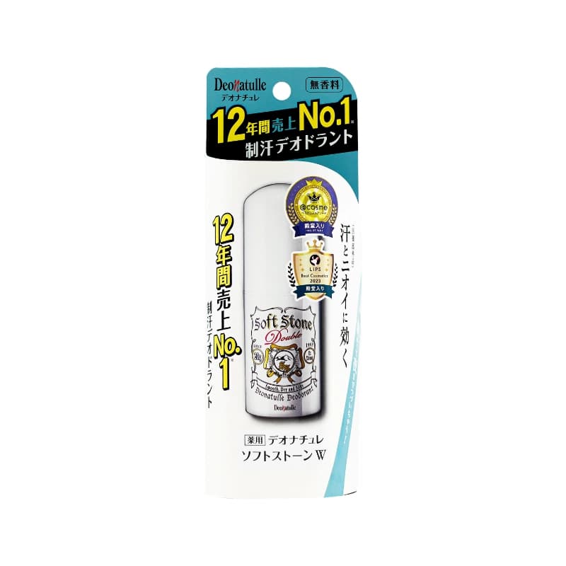 Lăn khử mùi đá khoáng Deonatulle Soft Stone Double Deodorant 20g (Dạng sáp)