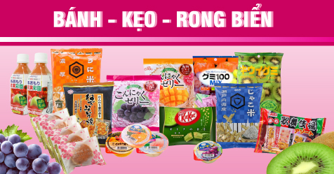 Bánh - keo & Rong biển Nhật Bản