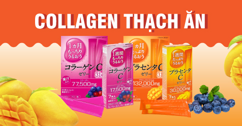 Collagen dạng bột - thạch ăn Nhật Bản