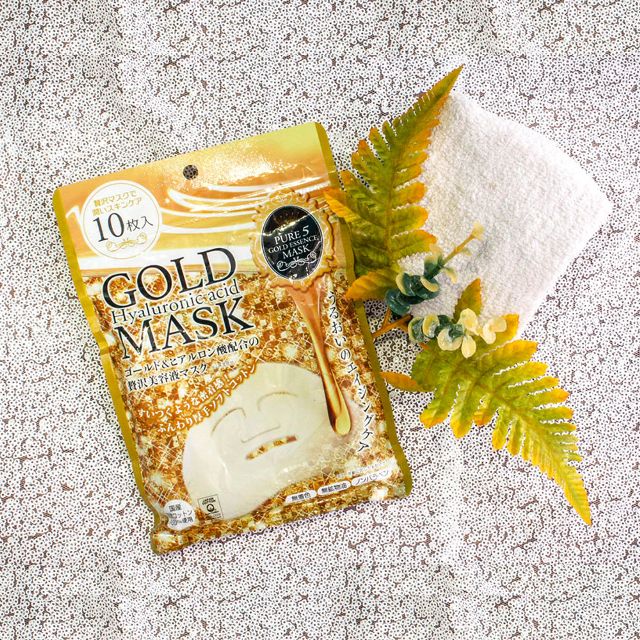 Mặt nạ vàng dưỡng da Japan Gals Gold Hyaluronic Acid 10 miếng