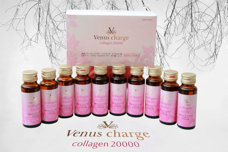 Combo 3 hộp Nước uống Venus Charge Collagen Peptide 20000mg Nhật Bản