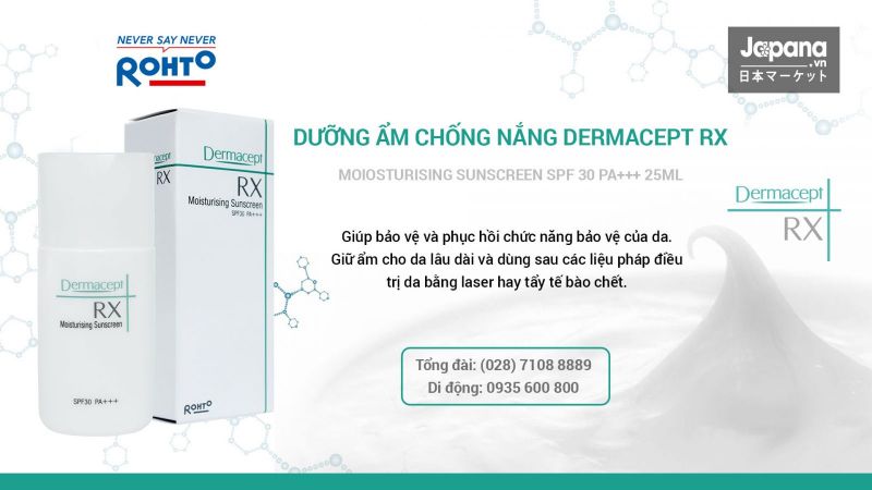 Dưỡng ẩm chống nắng Dermacept RX Moisturising Sunscreen SPF 30/PA+++