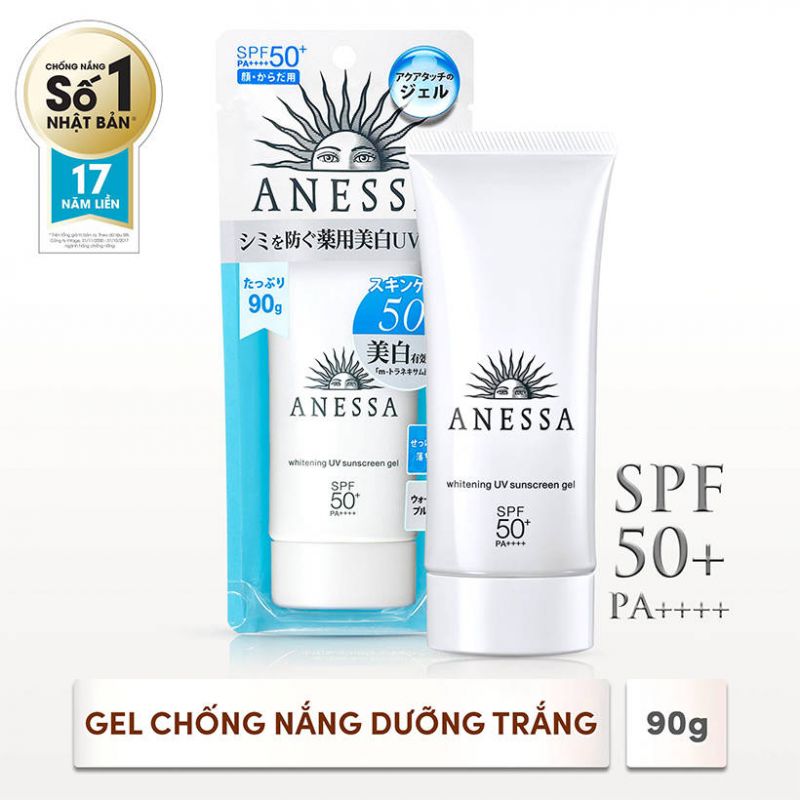 Gel chống nắng dưỡng trắng Anessa Whitening UV Sunscreen