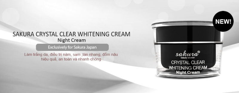  Sakura Crystal Clear Whitening Night Cream