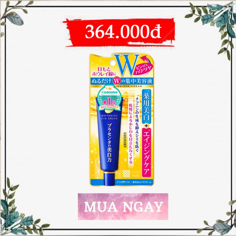 Kem trị thâm nhăn mắt Meishoku Whitening Eye Cream 30